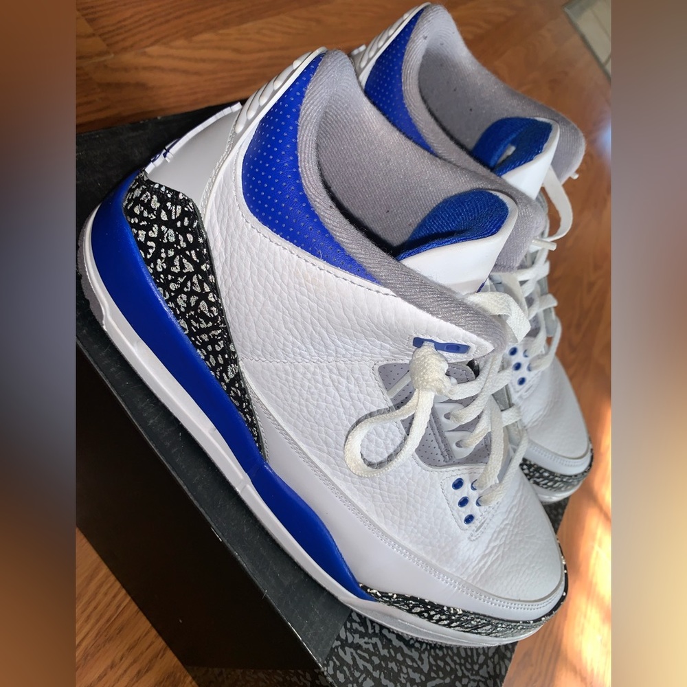 Air Jordan 3 Retro ‘RACER BLUE’Condition: Open Box (never used) - Picture 4 of 4